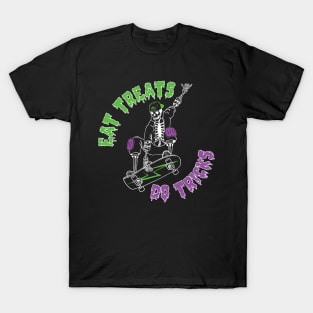 Eat Treats Do Tricks (Green/Purple version) T-Shirt